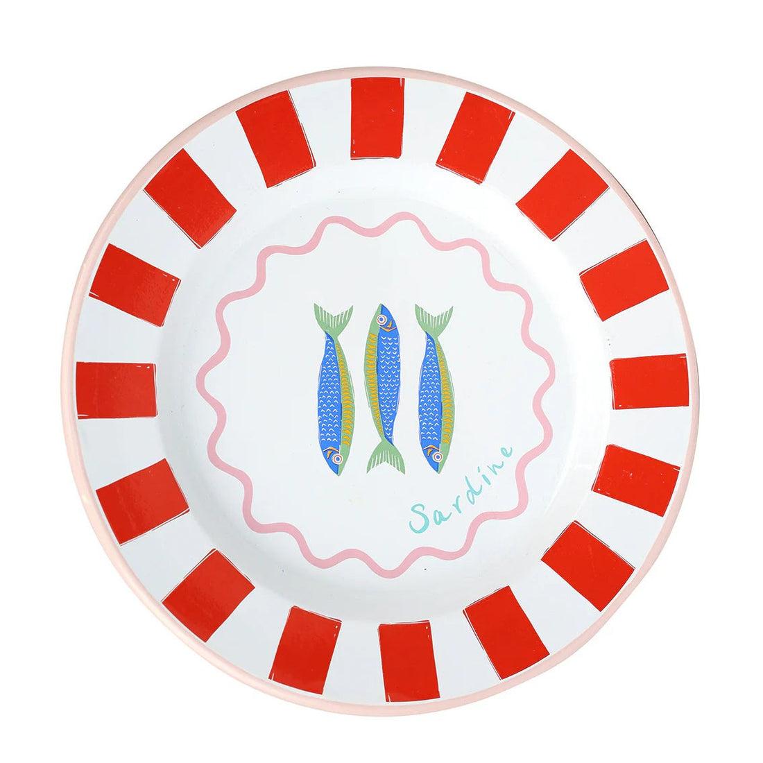 Fish Enamel Plate - 25cm