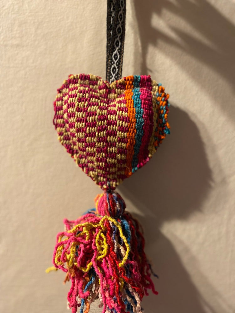 Peruvian Frazada Hanging Heart