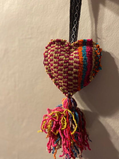 Peruvian Frazada Hanging Heart